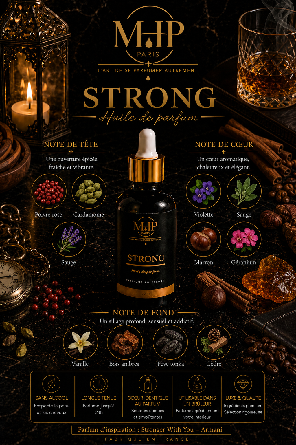 STRONG — Huile de Parfum | Sans alcool
