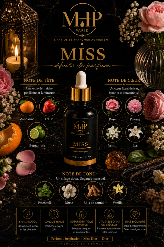 MISS — Huile de Parfum | Sans alcool
