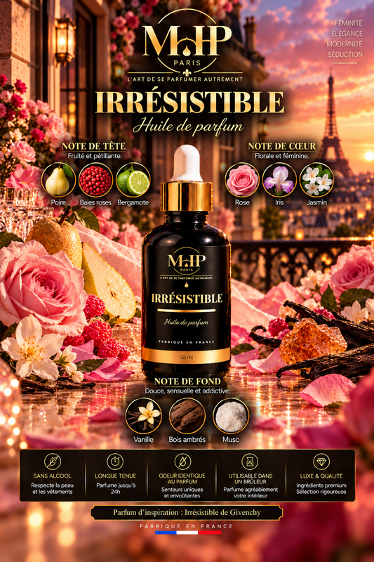 IRRESISTIBLE - Huile de parfum - Sans alcool