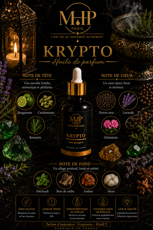 KRYPTO — Huile de Parfum | Sans alcool